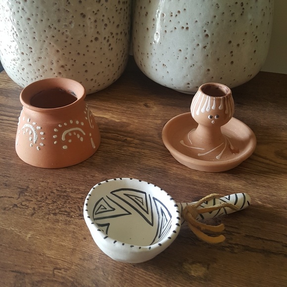 Other - Native American & Terracotta Pottery Set 3 items